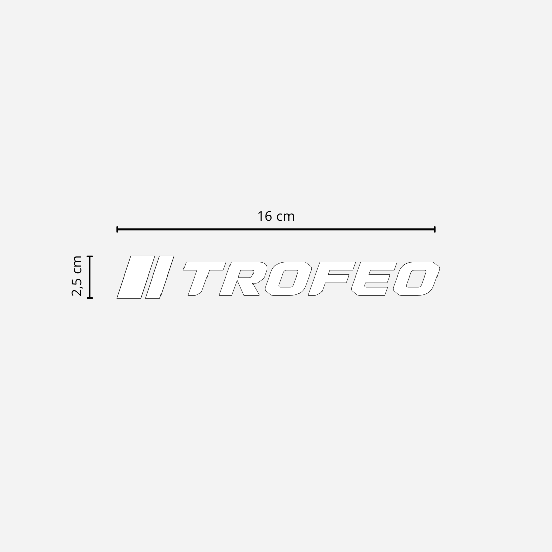 2 Stickers Trofeo® 16 cm