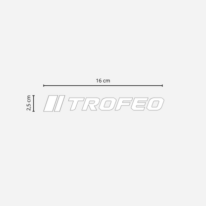 2 Stickers Trofeo® 16 cm